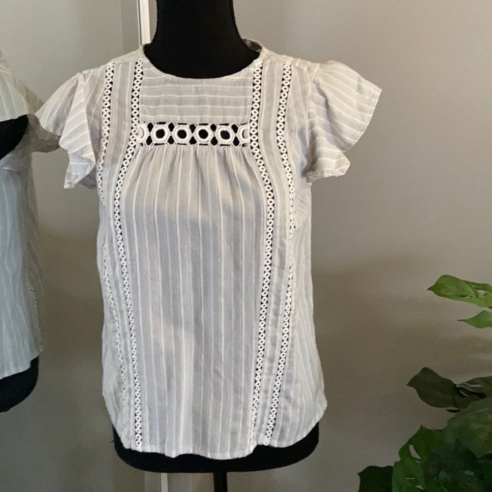 Lucky Brand XS Lightweight Cotton Blouse